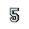 Jibbitz™ Charm B&W Number 5