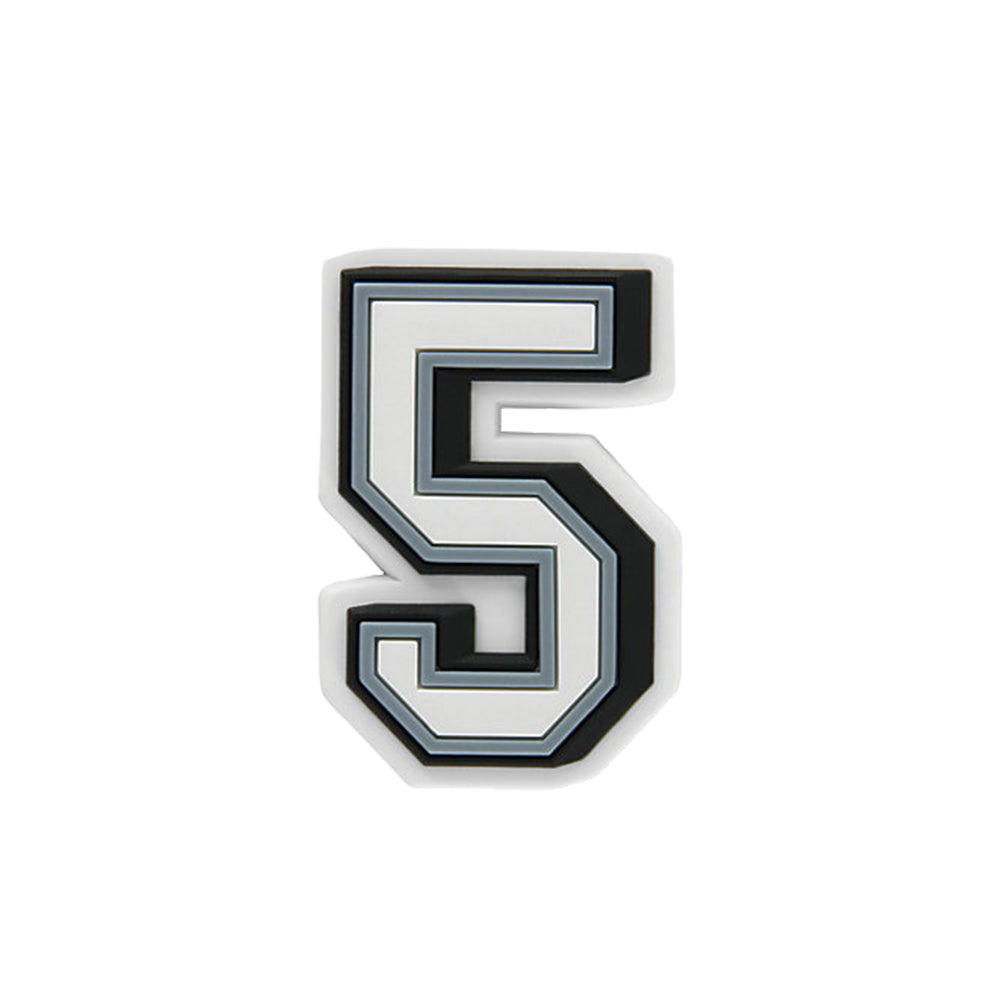 Jibbitz™ Charm B&W Number 5