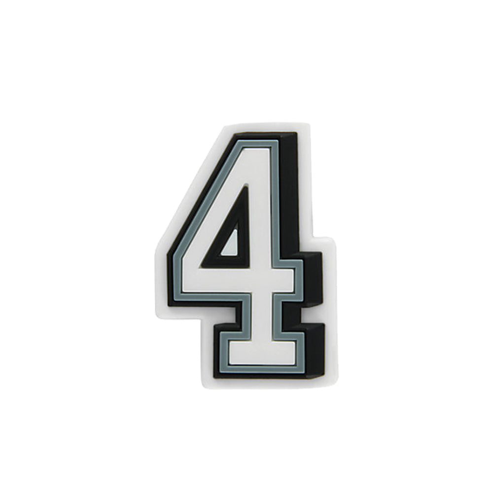 Jibbitz™ Charm B&W Number 4