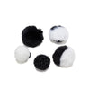 jibbitz charm black and white puff pack