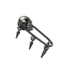 jibbitz charm skull safety pin