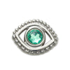 Jibbitz Charm Heavy Metal Emerald Eyeball