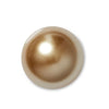 jibbitz charm gold pearl dome