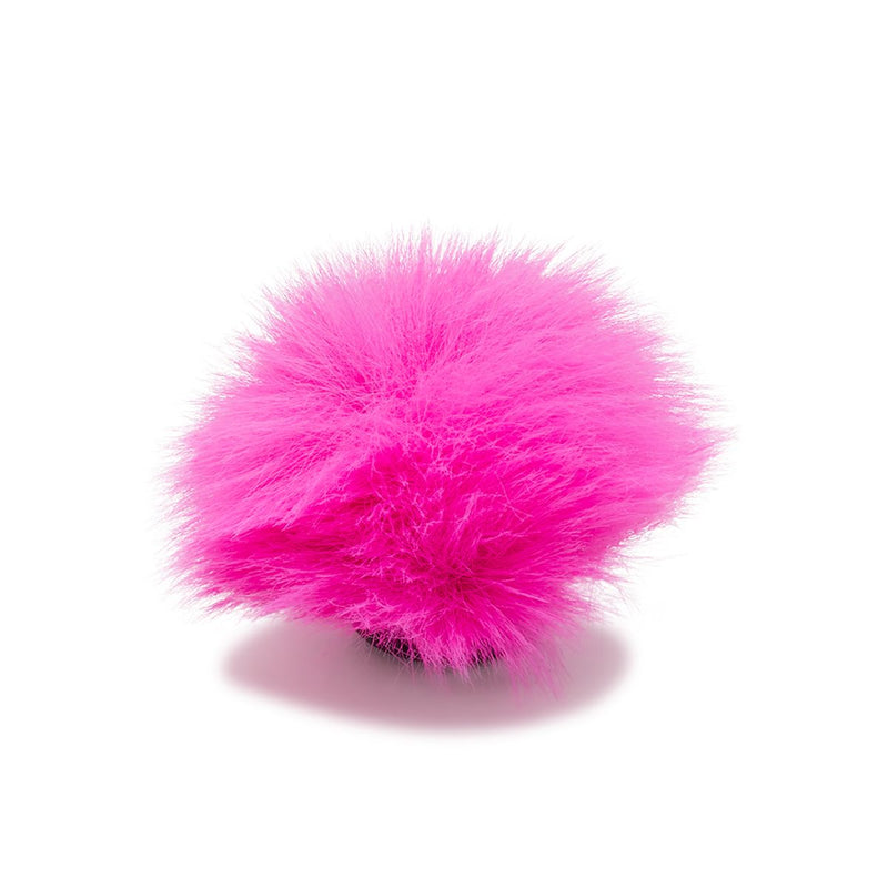 Jibbitz Charm Neon Mini Pink Puff Ball
