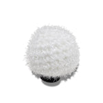 jibbitz charm white metallic puff ball