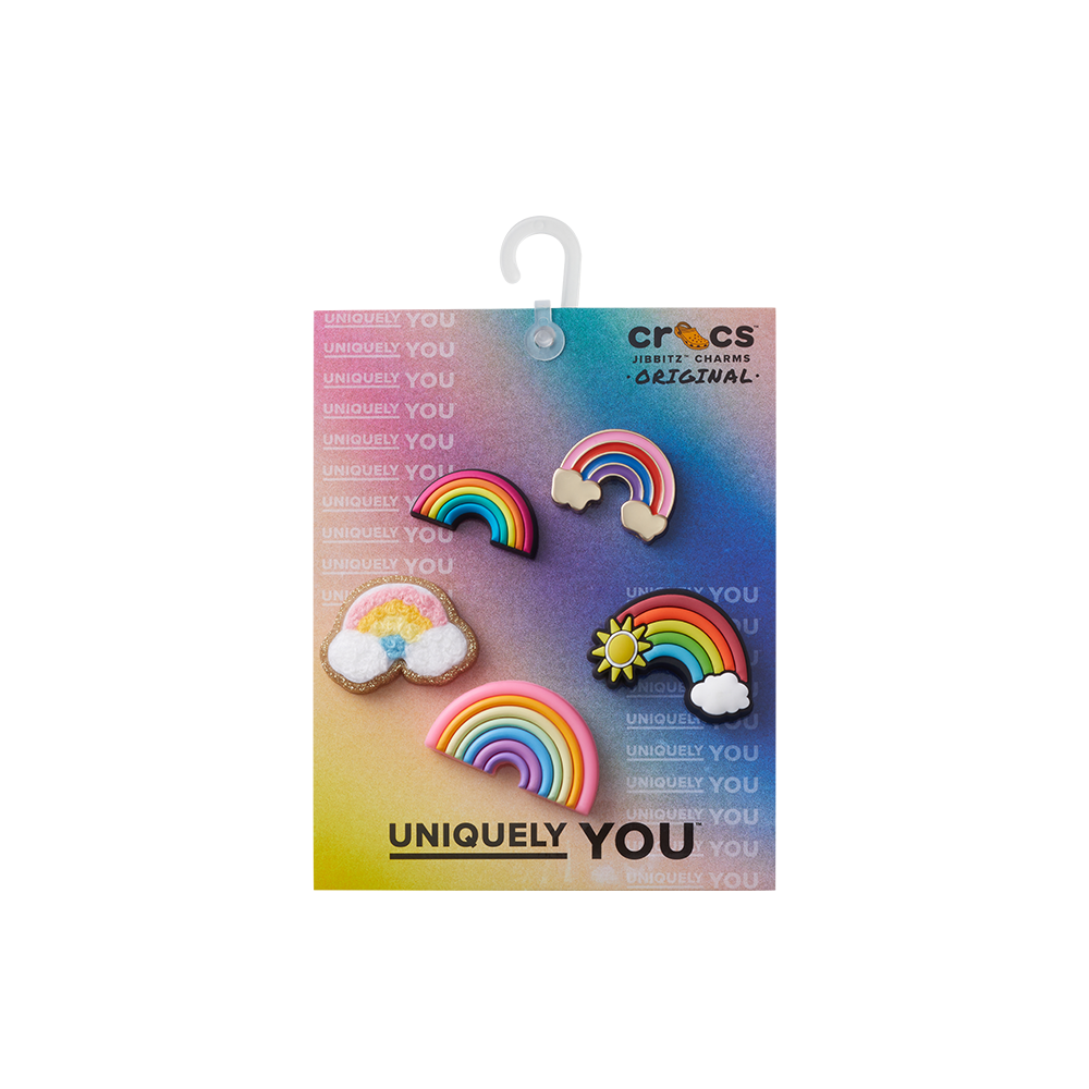 Jibbitz™ Charm Lotta Rainbows 5 Pack
