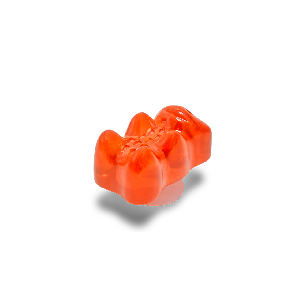 Jibbitz™ Charm Golden Bear Red