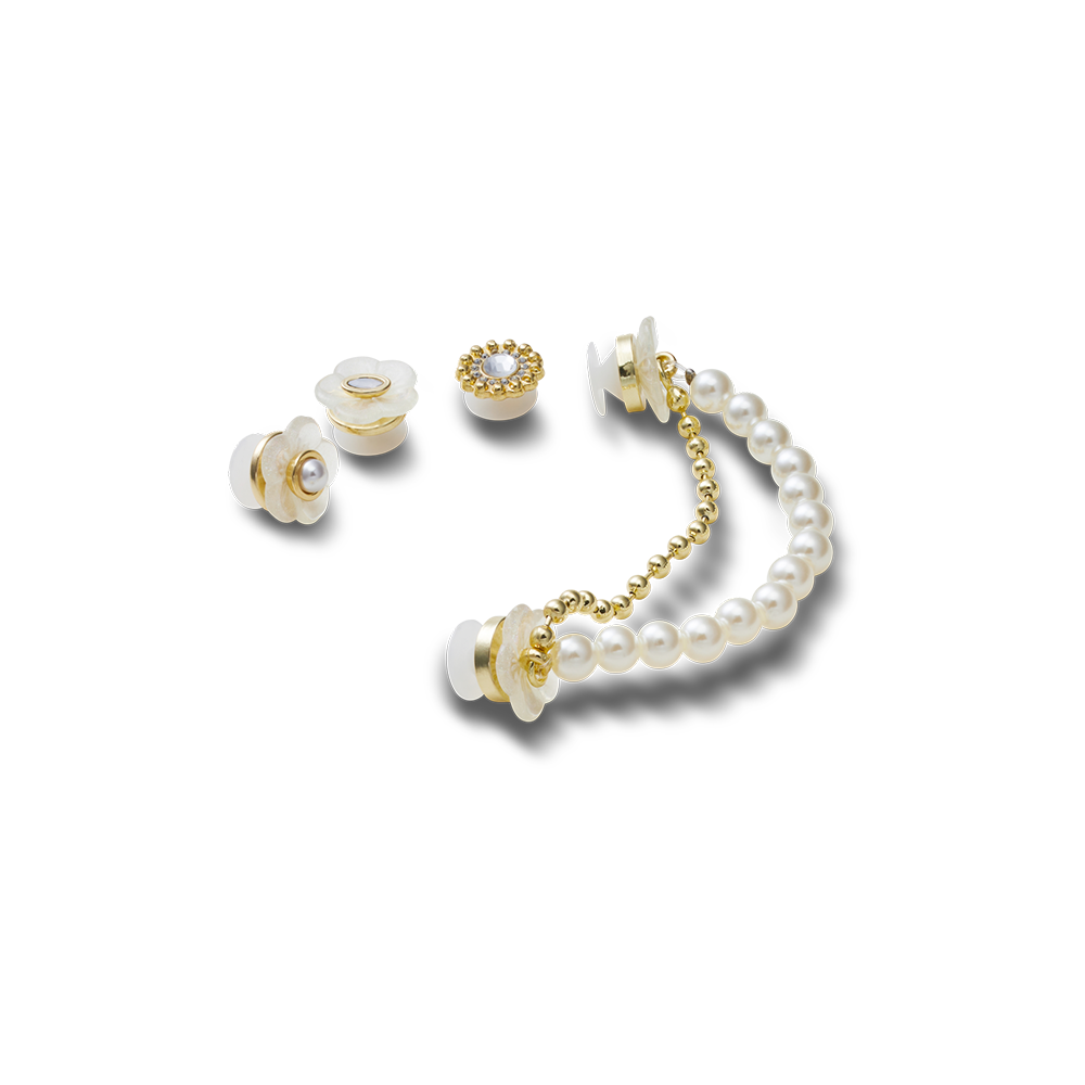 Jibbitz™ Charm Gold and Floral