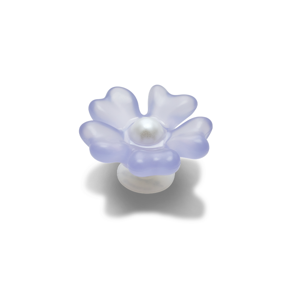 Jibbitz™ Charm Tiny Gray Matte Pearl Flower
