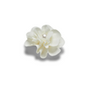 Jibbitz™ Charm White Fabric Flower With Pearl