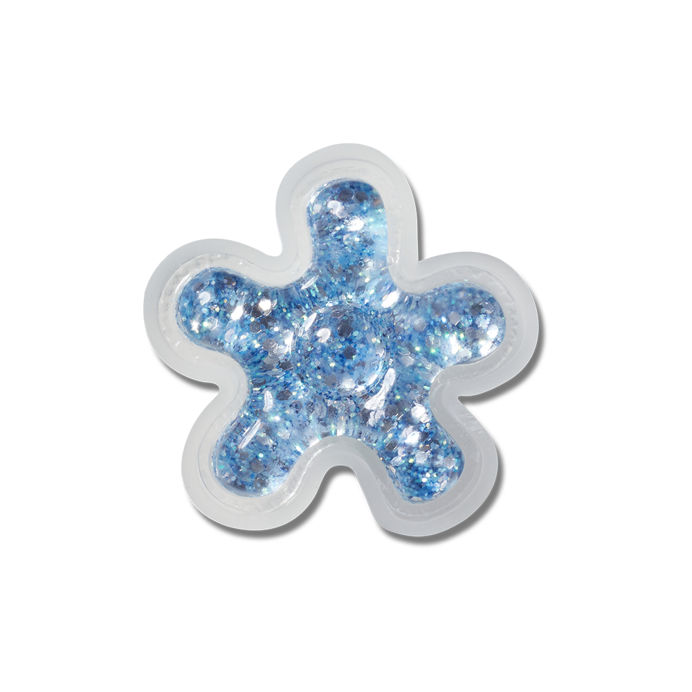 Jibbitz™ Charm Blue Squish Filled Flower