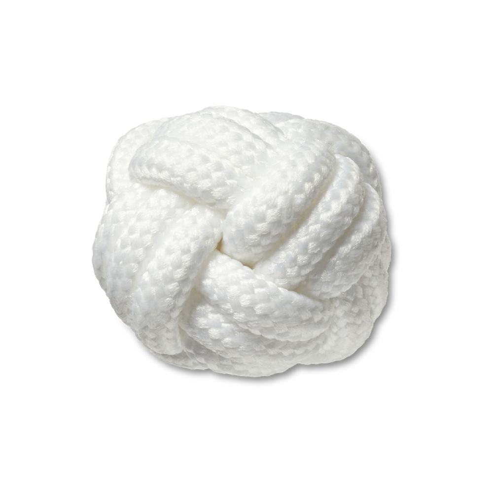 Jibbitz™ Charm White Knotted Puff