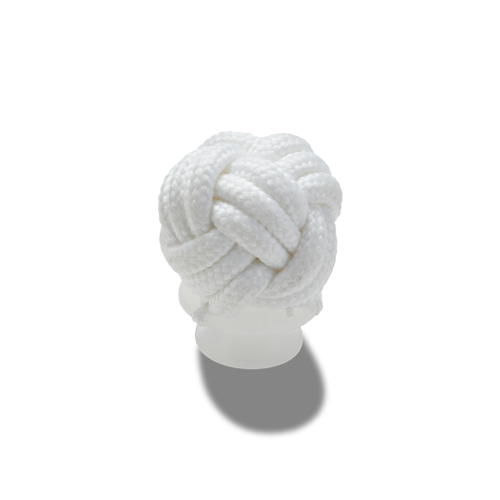 Jibbitz™ Charm White Knotted Puff