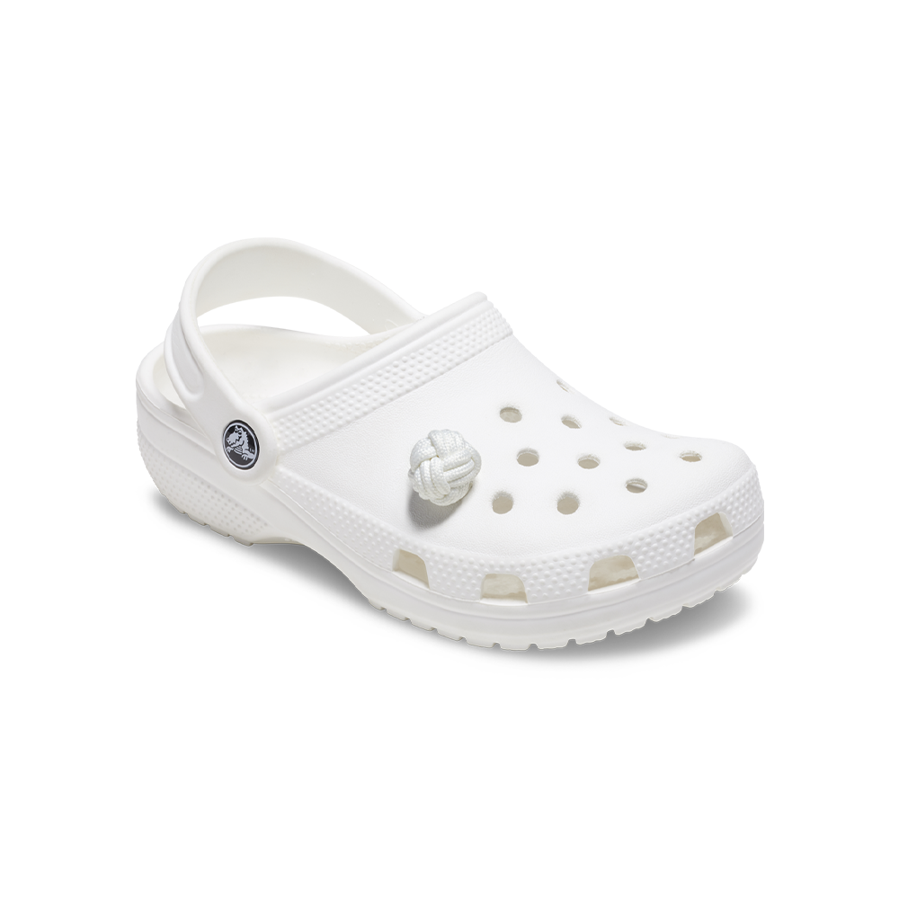 Jibbitz™ Charm White Knotted Puff