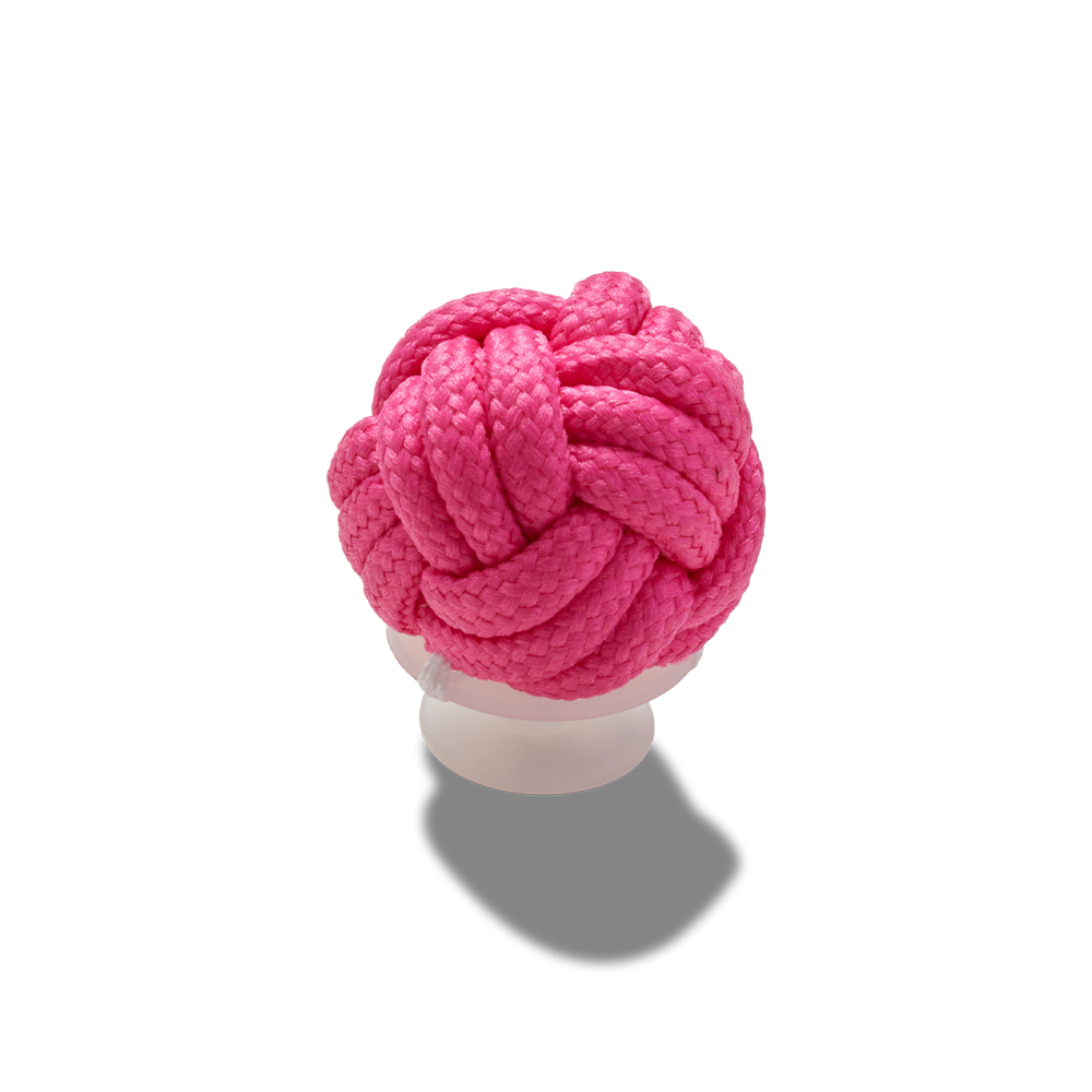 Jibbitz™ Charm Pink Knotted Puff
