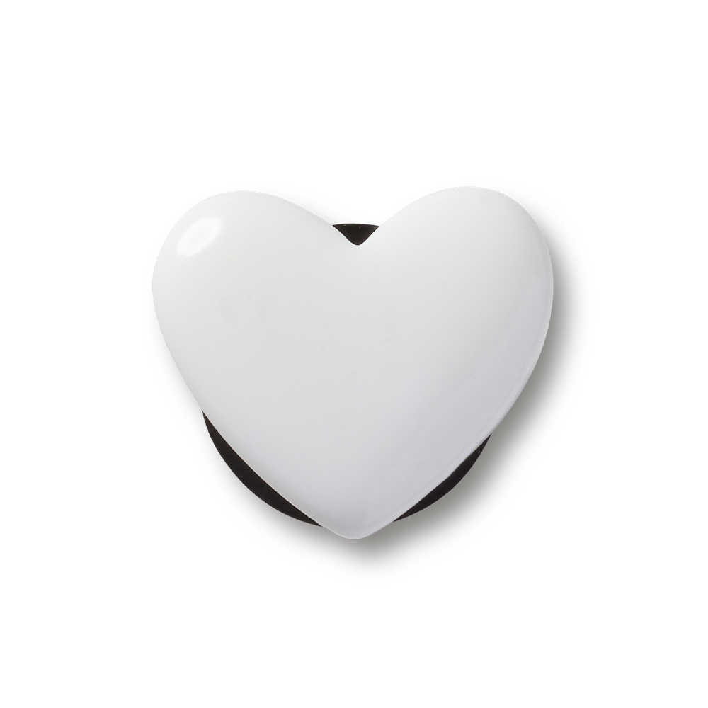 Jibbitz™ Charm Tiny White Heart