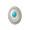 Jibbitz™ Charm Silver Turquoise Emblem