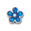 Jibbitz™ Charm Silver And Blue Flower