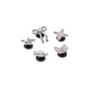 Jibbitz™ Charm Silver And Pink Pack