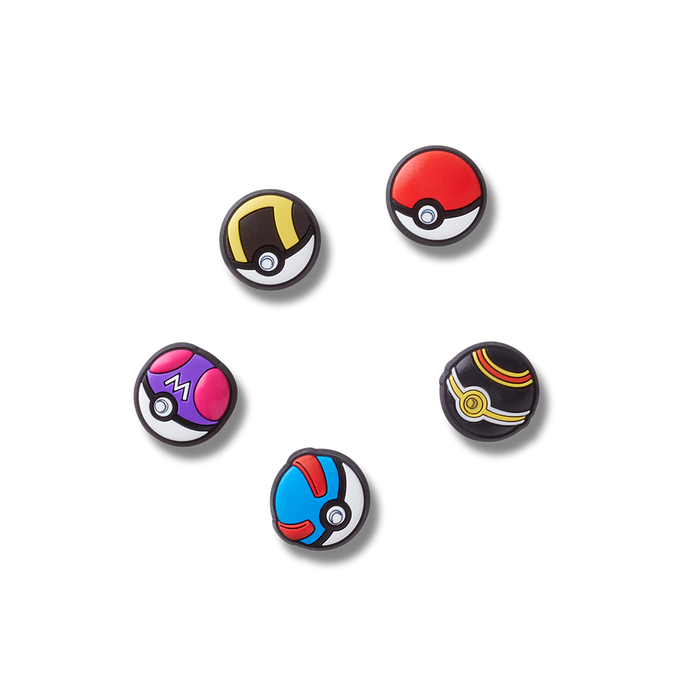 Jibbitz™ Charm Poke Ball 5 Pack