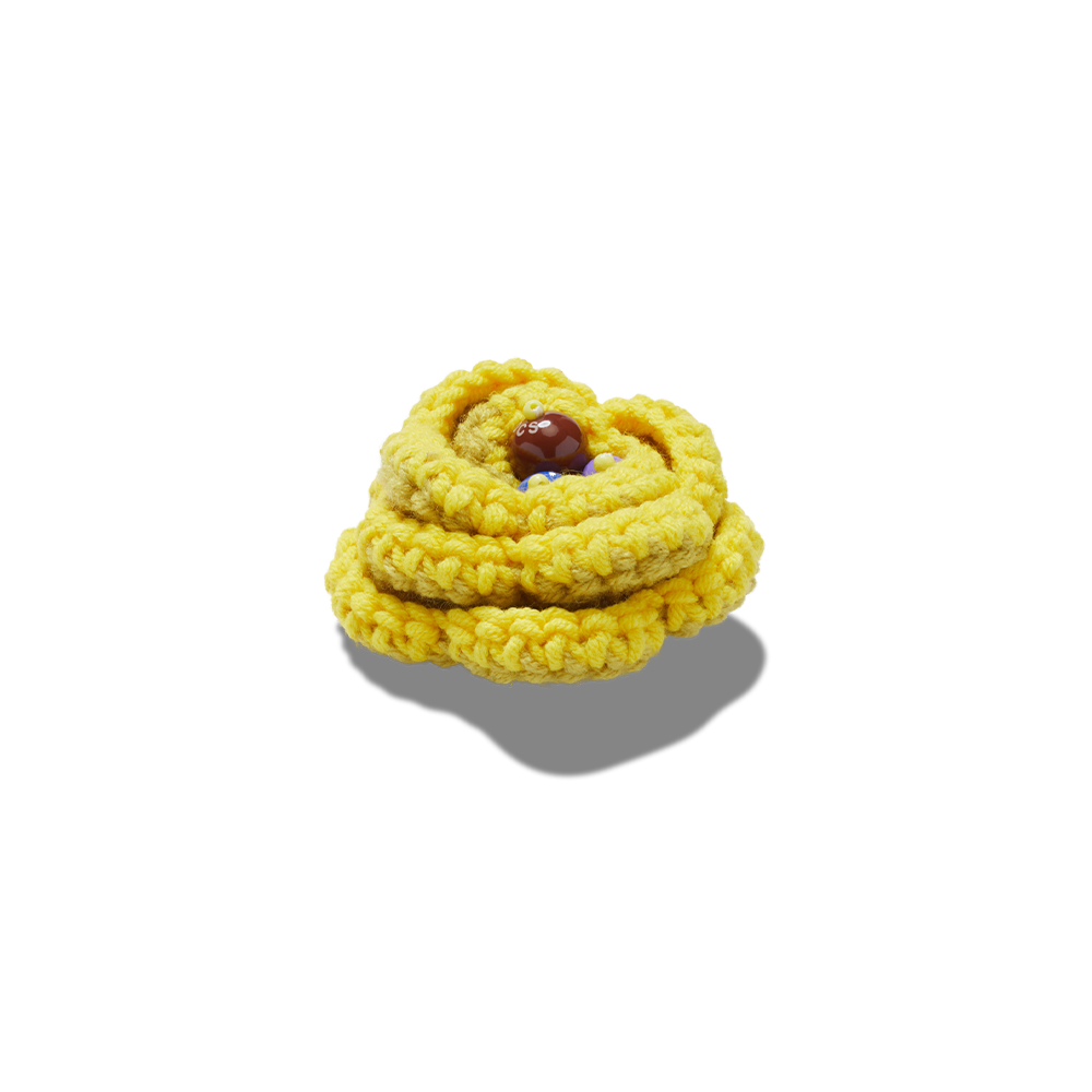Jibbitz™ Charm Yellow Crochet Floral