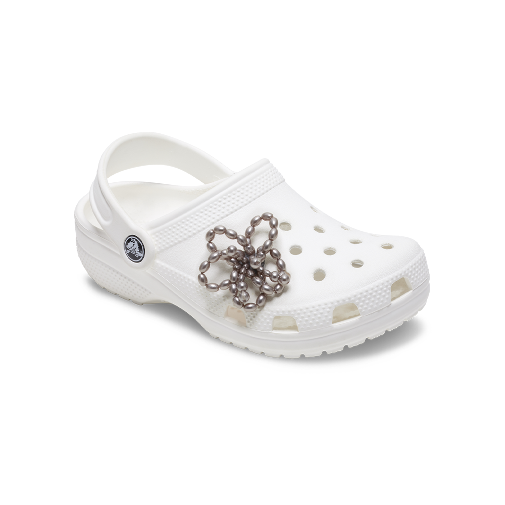 Jibbitz™ Charm Black Pearl Beaded Floral