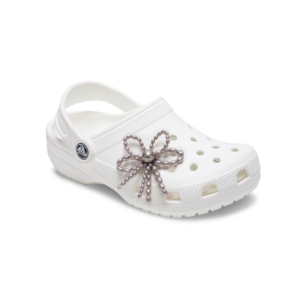 Jibbitz™ Charm Black Pearl Beaded Bow