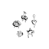 Jibbitz™ Charm Croctober Chrome 5 Pack