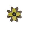 Jibbitz™ Charm Faux Leather Green Flower