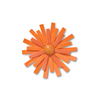 Jibbitz™ Charm Faux Leather Orange Flower
