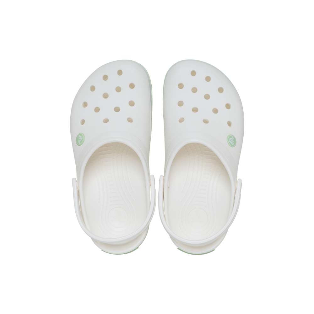White/Serene Green