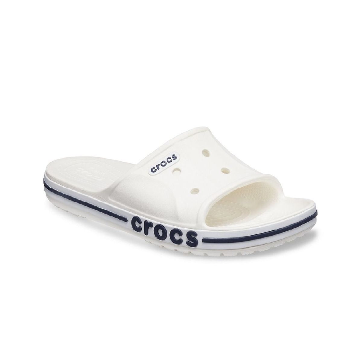Bayaband Slide in White Navy