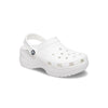 women classic platform clog in white