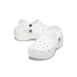 women classic platform clog in white