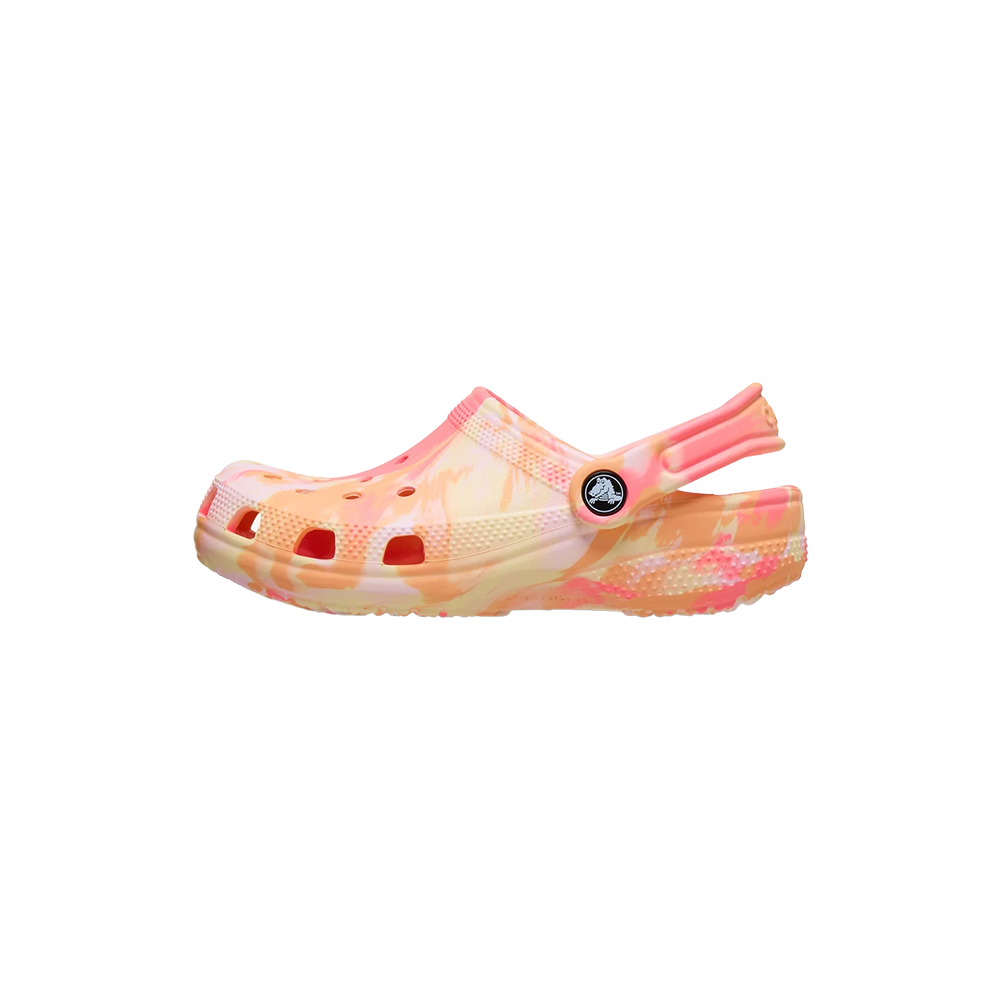 Toddler Classic Marbled Clog in Guava Multi