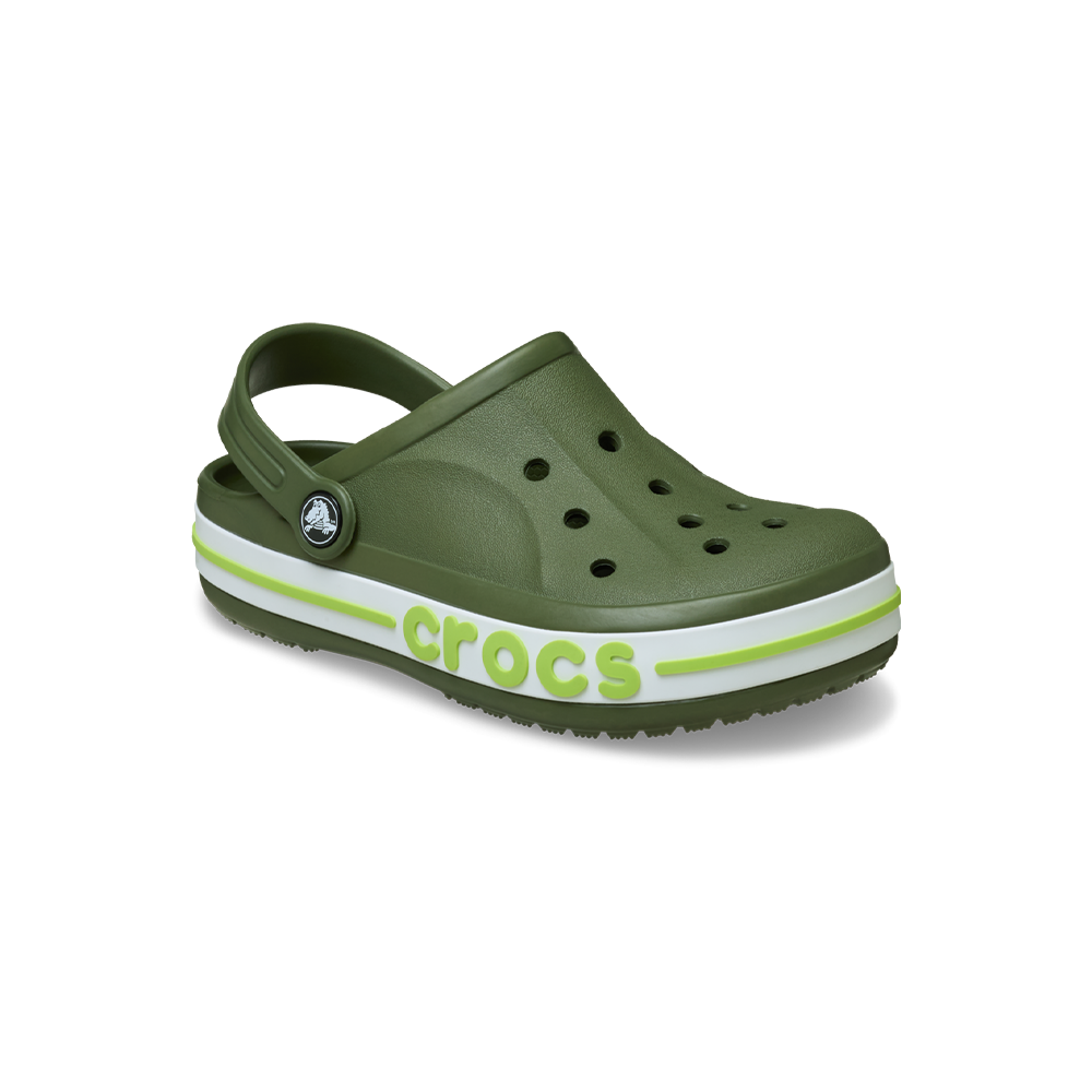 Kids' Bayaband Clog in Army Green/Lime Punch