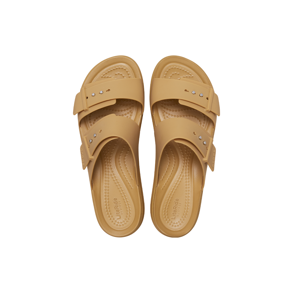 Women's Brooklyn Buckle Low Wedge in Umber