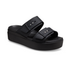 Women's Brooklyn Buckle Low Wedge in Black
