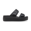 Women's Brooklyn Buckle Low Wedge in Black