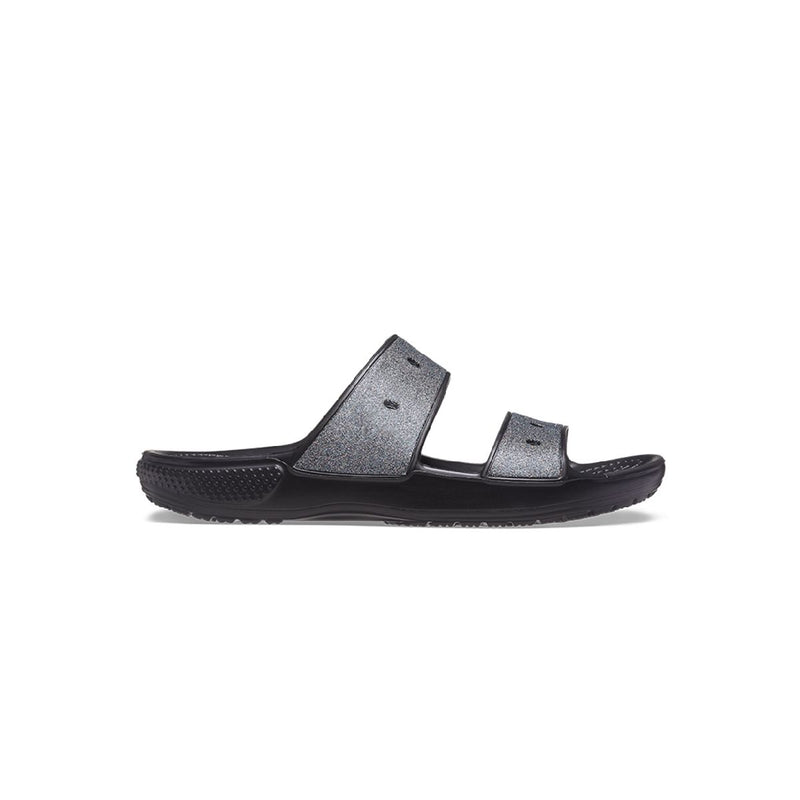 Classic Croc Glitter II Sandal in Black