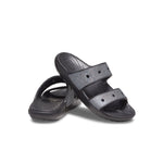 classic croc glitter ii sandal in black
