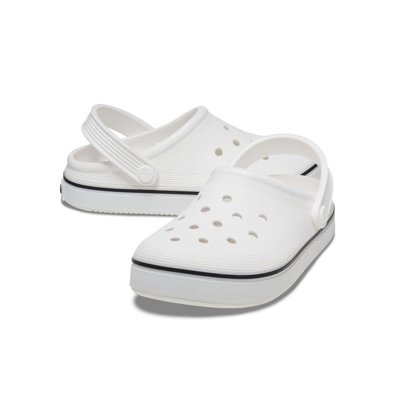 Kids Off Court Clog in White
