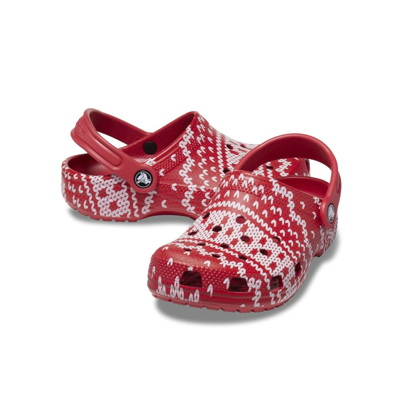 Kids Classic Holiday Sweater Clog in Multi
