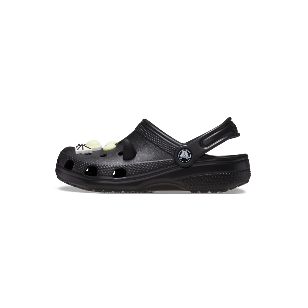 Toddler Classic Glow Black Cat Clog in Black