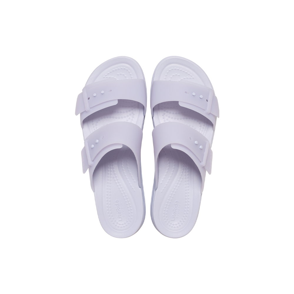 Women's Brooklyn Buckle Frosted Low Wedge