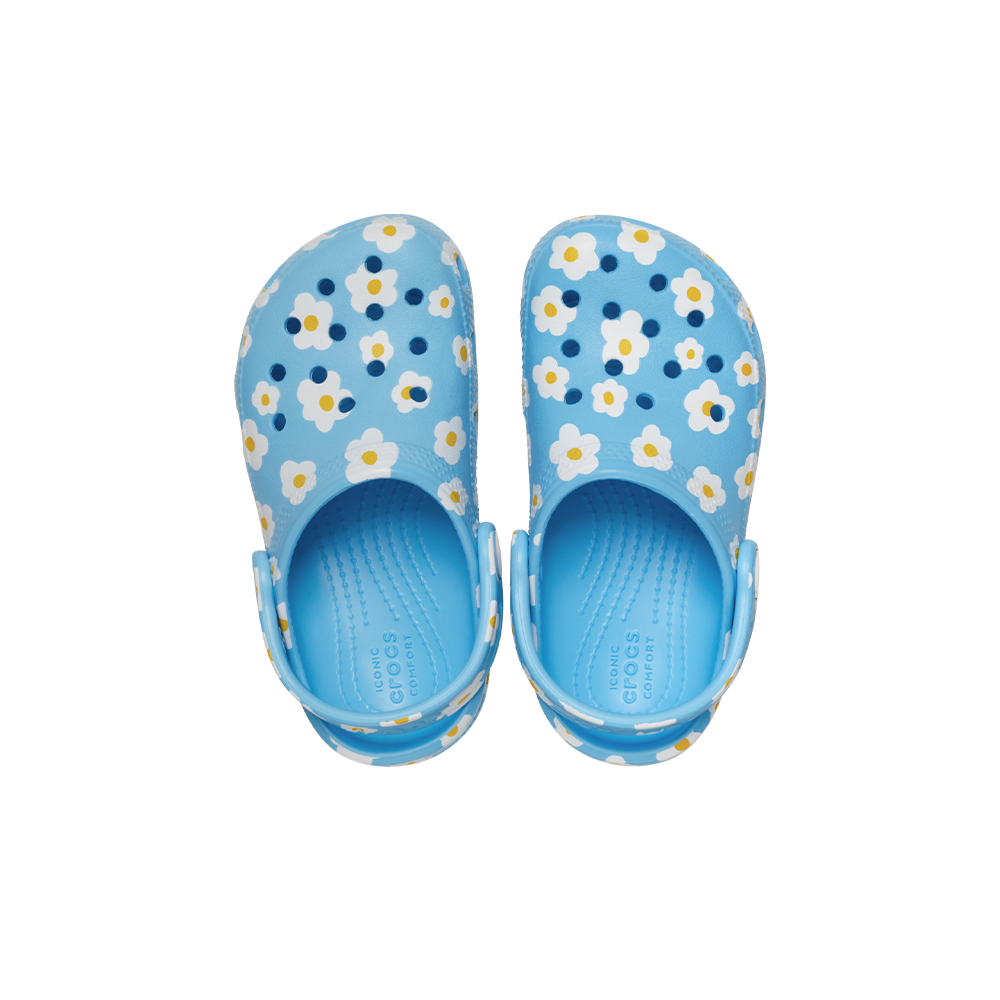 Toddler Classic Daisy Clog in Tinted Glass