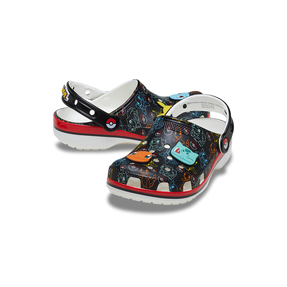 Toddler Pokemon Print Classic Clog in Multi - Main Image
