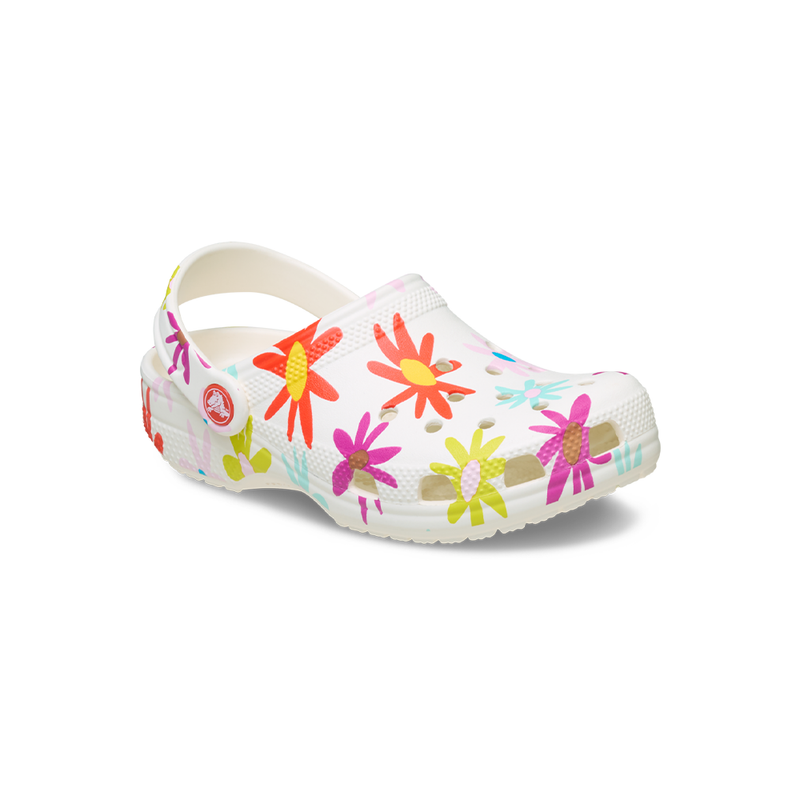 Toddler Classic Crafted Daisy Clog in Chalk