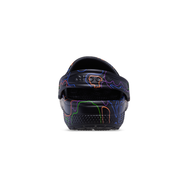 Toddler Classic Hi Vis Camo Clog in Black Multi