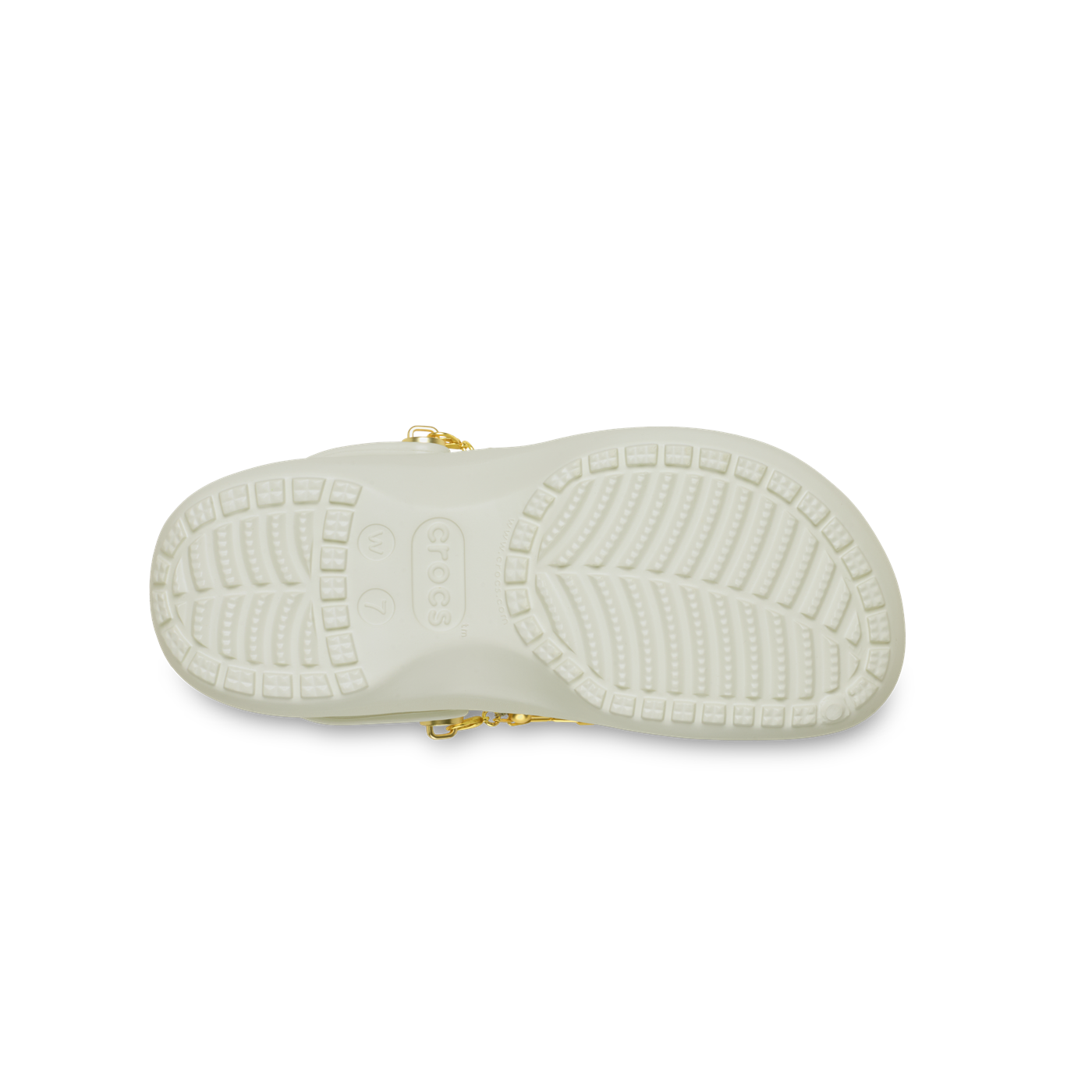 Classic Platform Denim Glitz Clog in Linen